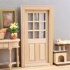 Antique Styles Miniature Door For Doll House Decoration Wood Furniture Door Figurine For 1/12 Model Craft Project Supply