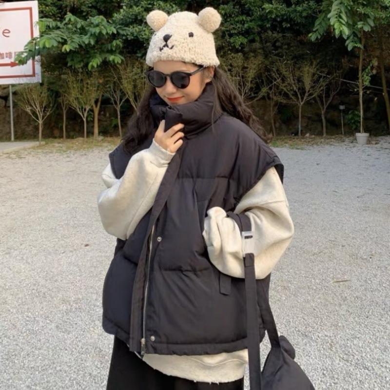 Down Cotton Autumn and Winter New Stand-up Collar Thickened Cold-proof and Warm Thickened Casual Commuter Jacket