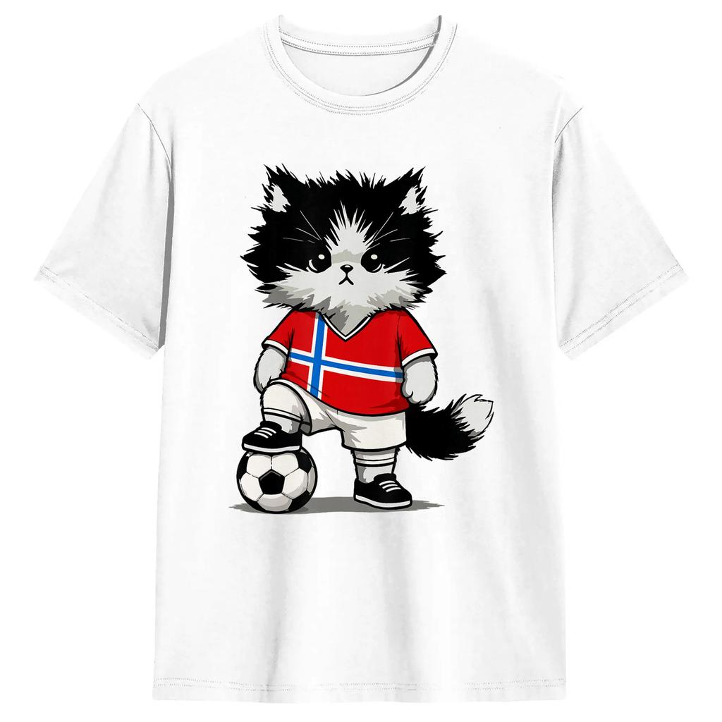 Norway Norge ro ro T Shirt Creative Tees Short Sleeve Round Collar T-Shirts Cotton New Arrival Tops