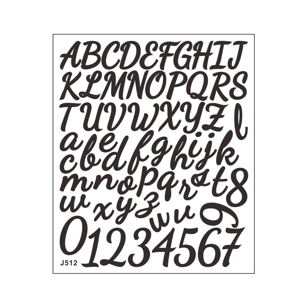 Сделай сам рукописный английский буквенно-цифровой комбинированный конверт для бухгалтерской книги, украшение и декор, маленькие наклейки