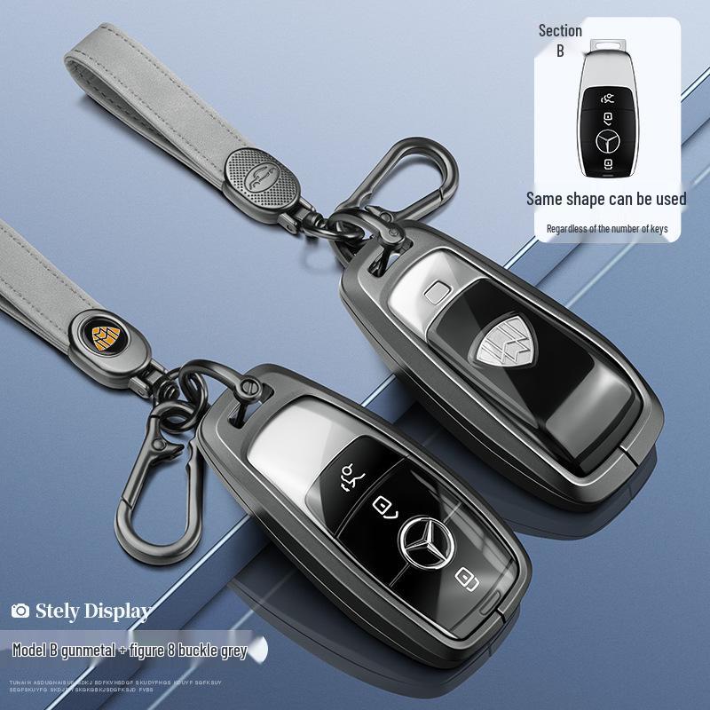 Совместимый чехол для ключа Mercedes-Benz Maybach: Подходит для Maybach класса C 23, C260L, C200L, S400L, S480L с пряжкой.