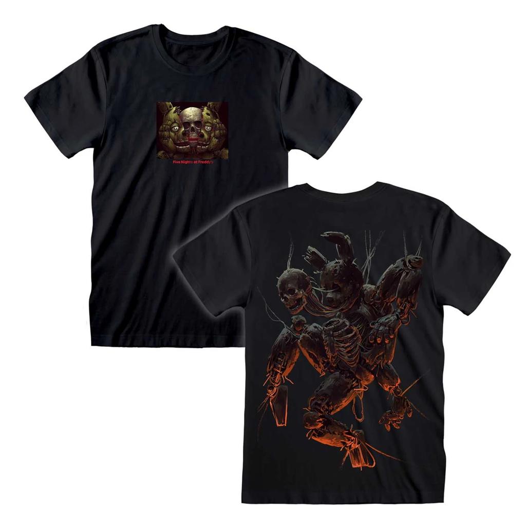 Head Split Trapped In Limbo Five Nights At Freddy's Black Tee T-shirt Tshirts