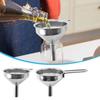 5Pcs 304 Stainless Steel Oil Liquid Funnel Wide Mouth Wine Funnel  Oil Filling