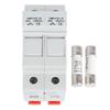 1000VDC DC Circuit Breaker with 2 Fuse Effective Protection Circuit Breaker Fuse Set for Electrical Appliances 15A