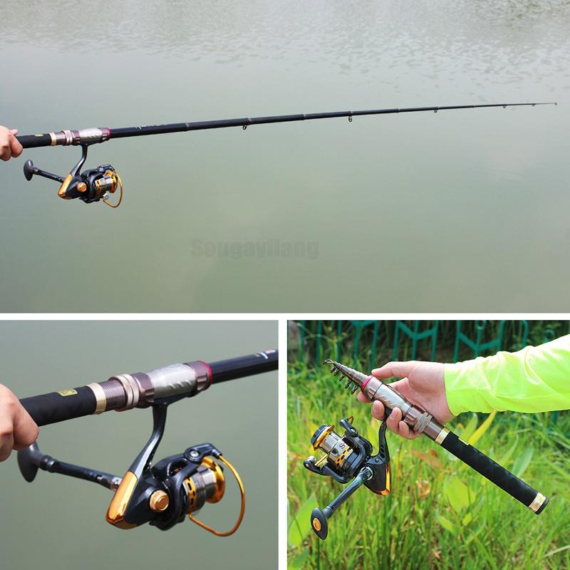 Полный комплект для рыбалки с мини-спиннинговой удочкой, катушкой, леской, приманками, аксессуарами