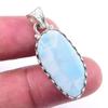 Natural Republic Larimar Gemstone 925 Solid Sterling Silver Pendant 1.50'' K4Z38