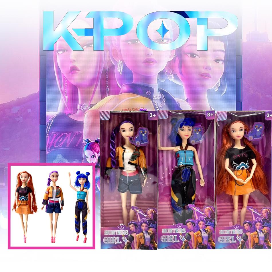 ПОСЛЕДНИЙ Аниме 30СМ KPOP Кукла Охотники на демонов Виниловая игрушка Руми Мира зои Персонаж виниловая маска фигурка Дата рождения Подарок Подарки для фан-клуба