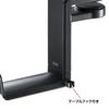 Headphone Hook Sanwa Supply Rotatable Clamp Leather Cushion PDA-STN18BK