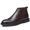 Classic Simple Men's Chelsea Boots British Style High Top Casual Shoes Formal Dress Business Footwear Elegantes Male Ankle Boots