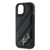 Karl Lagerfeld Klhcp14Spqdsmgk Iphone14 / 15 / 13 6.1 Czarny/Black Hardcase Diagonal Quilted Script