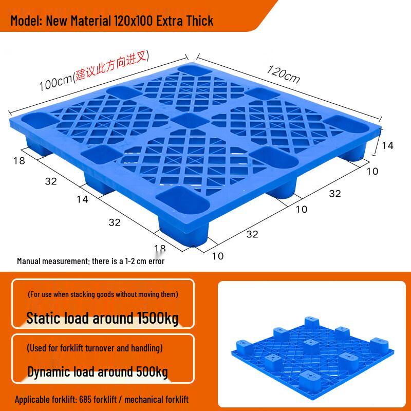 Heavy-Duty Industrial Plastic Pallet