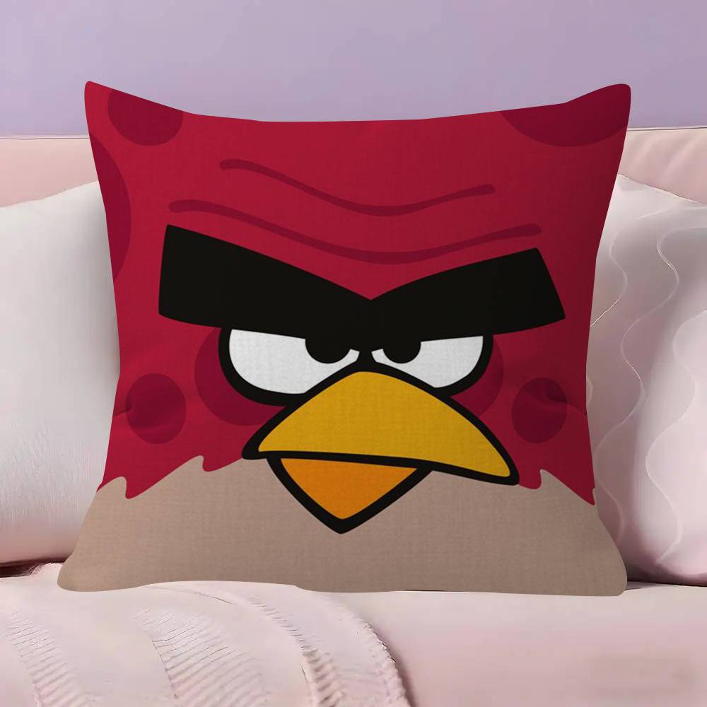 Animation AAAngry Birds Cartoon Pillow Cushion Cover Pillowcase Living Room Sofa Home Decor Customized