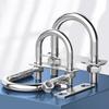 1Set With Baffle M8 Round Tube Clamp 304 Stainless Steel Round Bolt  for Round Tube