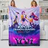 Плед-Охотник на Демонов K-Pop Горячий Аниме Фланелевый Плед Зимний Теплый Плед для Гостиной Дивана Кровати Подарок Фанату Плед
