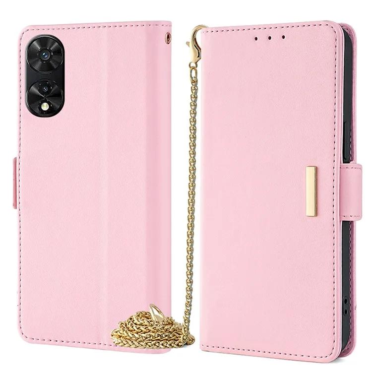 Для TCL 505 чехол-кошелек с защитой от царапин из искусственной кожи, отделения для карт, чехол для телефона с ремешками - синий