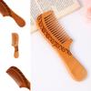 Fashion Fine Tooth No Static Hair Comb Beard Comb Peach Wooden Hair Styling Tool