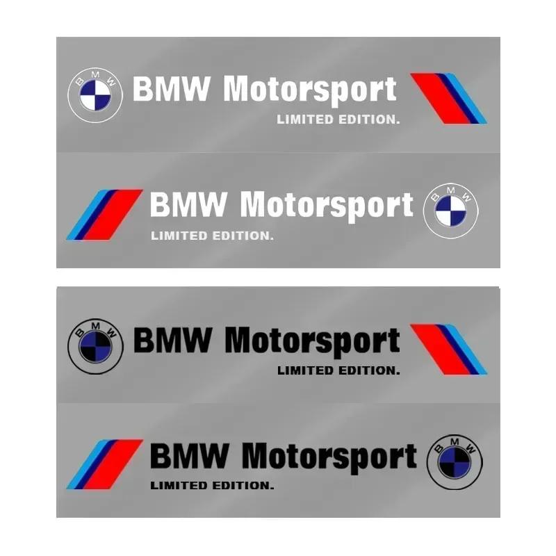 For BMW 2PCS Car Logo Door Side Sticker Creative Auto Body Decals Waterproof Decor Sticker For BMW 320i 325i 320Li 325Li 330Li X