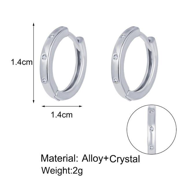 Женские серьги геометрической формы