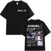 Rapper ANUEL AA Real Hastala Muerte Tour 2025 new Album T Shirt Unisex Retro Hip Hop Fashion Cotton Short Sleeve Tshirt Streetwear