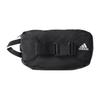 adidas Сумка на пояс с молнией и логотипом-буквой, унисекс, черная AJ9974