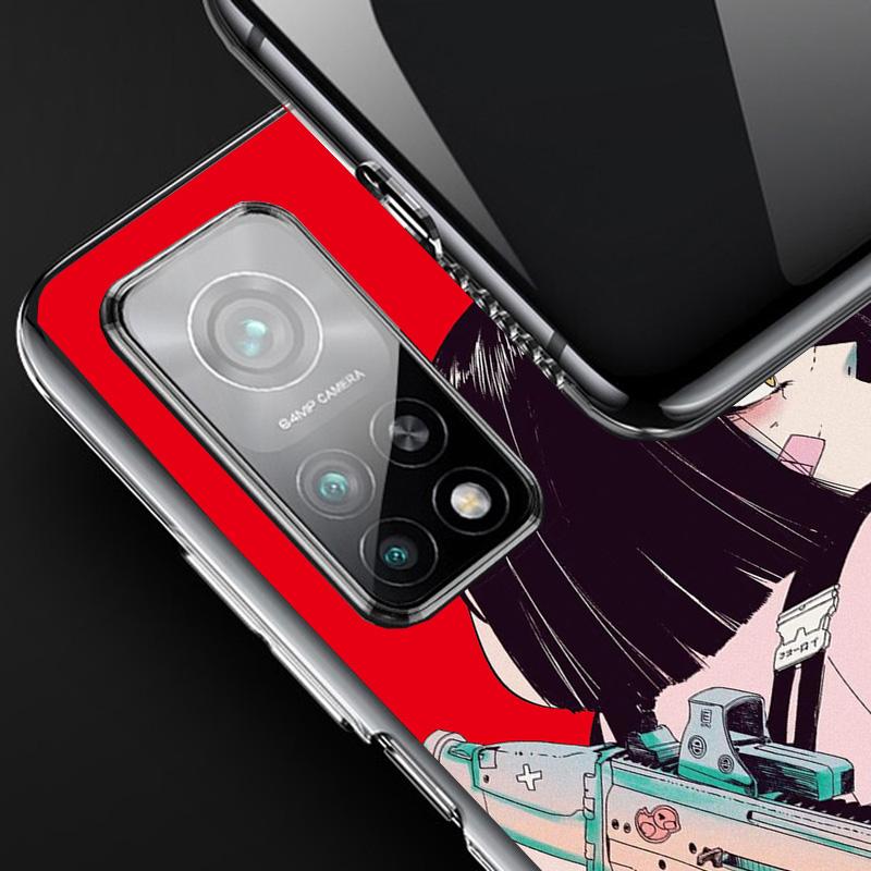 Japanese Style Anime Girl Cover Phone Case For Xiaomi Redmi Note 15 14 13 12 11 10 Pro Plus 14S 12S 11S 11T 11E 10S Soft Fundas