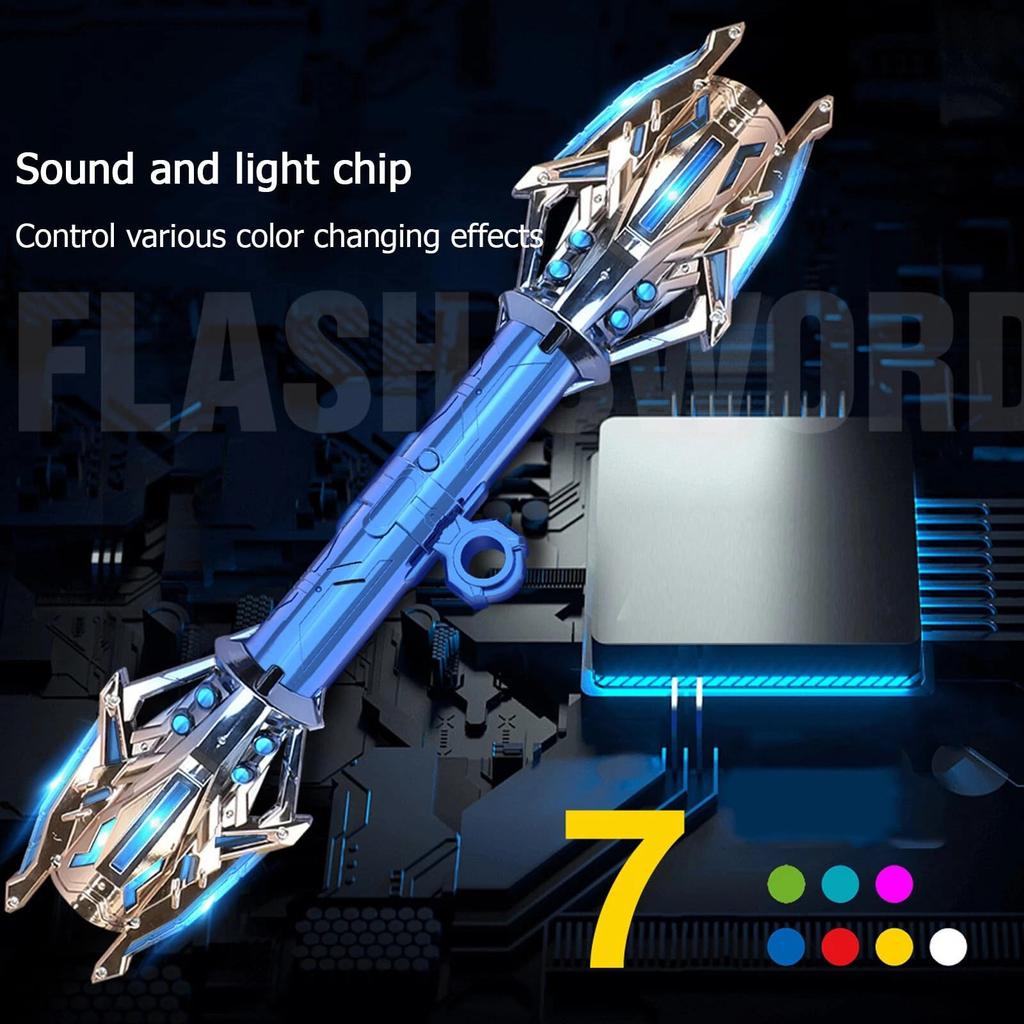 Cool Light Up Sword Toy With Retractable, Kids Pretend Play Weapon For Cosplay, Birthday Party Favors, Gift For Boys And Girls