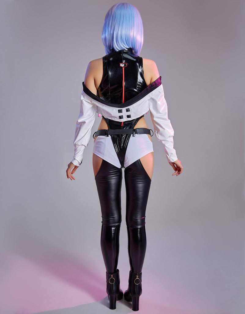 Miccostumes Beautiful Girl Cosplay Costume Leotard Jacket and Suit Set Women's (S)