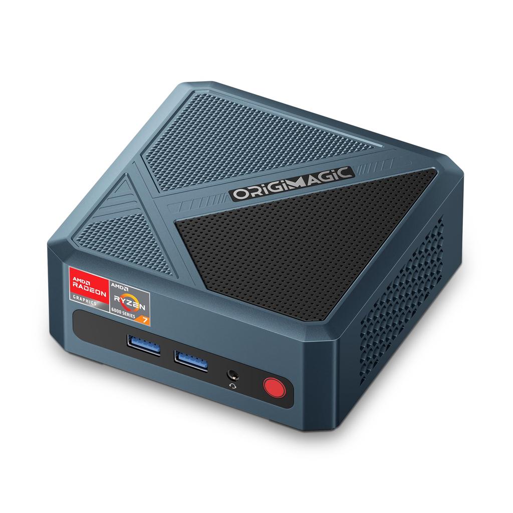 ORIGIMAGIC N1 Mini AMD Ryzen 7 5700U Up To 16GB DDR4 512GB NVMe 4K Quad Display WiFi Dual Windows 11 Pro PC, (8 Cores/16 Threads, 4.5GHz), RAM, SSD,