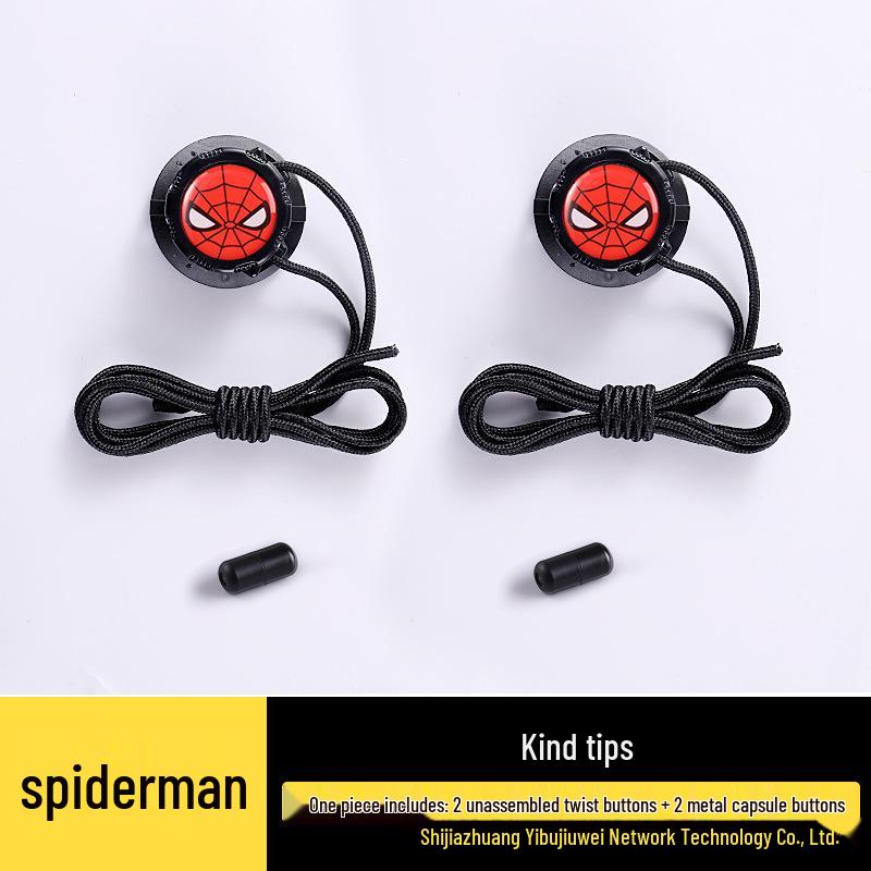 Спортивные кроссовки с вращающейся кнопкой, ленивые, без шнурков, для бега, с толстыми черно-белыми шнурками