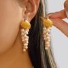 Design Sense Fish-shaped Earrings Creative Multi-layer Shell Scaly Tassel Drop Earrings Niche Summer Beach Vacation Jewelry