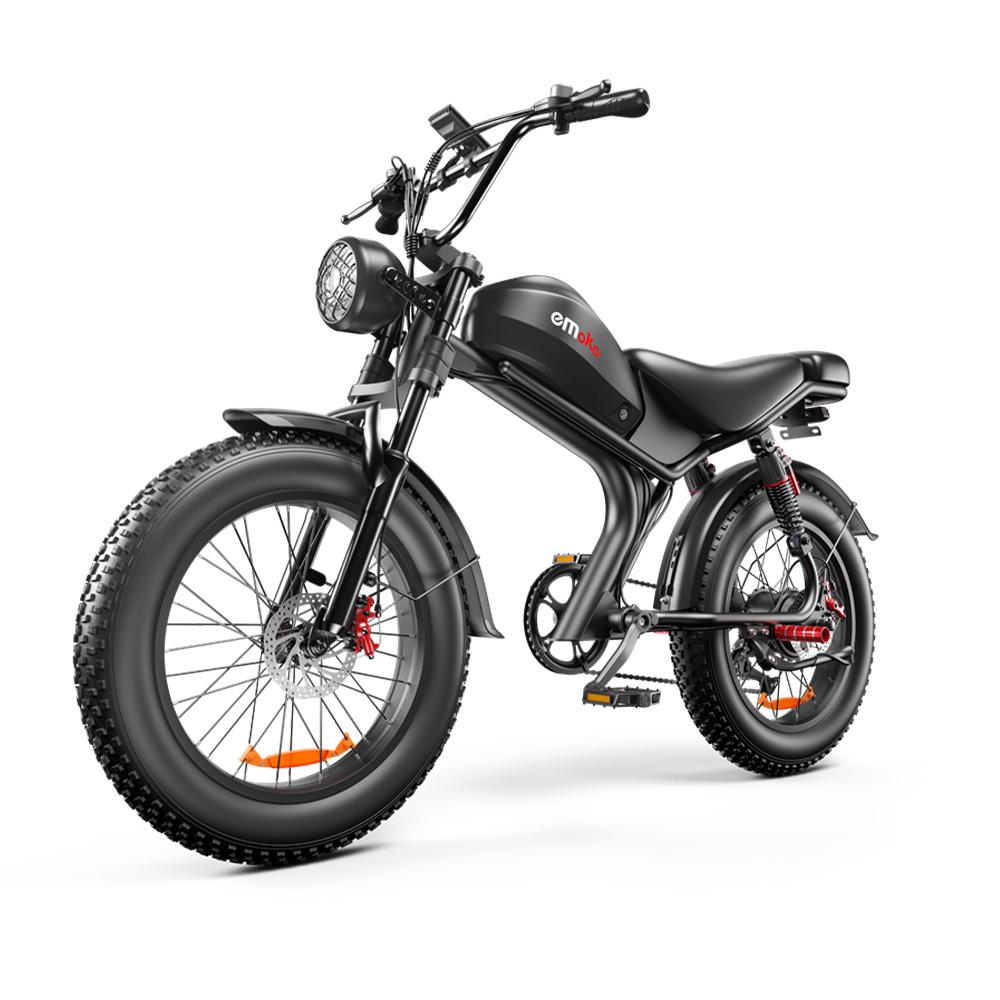 EMOKO C93 Off-Road Electric Bicycle For Adult Single Drive 1000W Motor 48V20Ah Battery Electric Bike 20 *4 Inch Fat Tires Mountian E-Bike