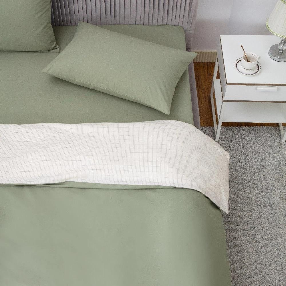 Comfortable Cotton New Design Simple Style Bedding Set Bed Quilt Cover Two EARTHING CONDUCTIVE Duvet Cover Bedsheet Set