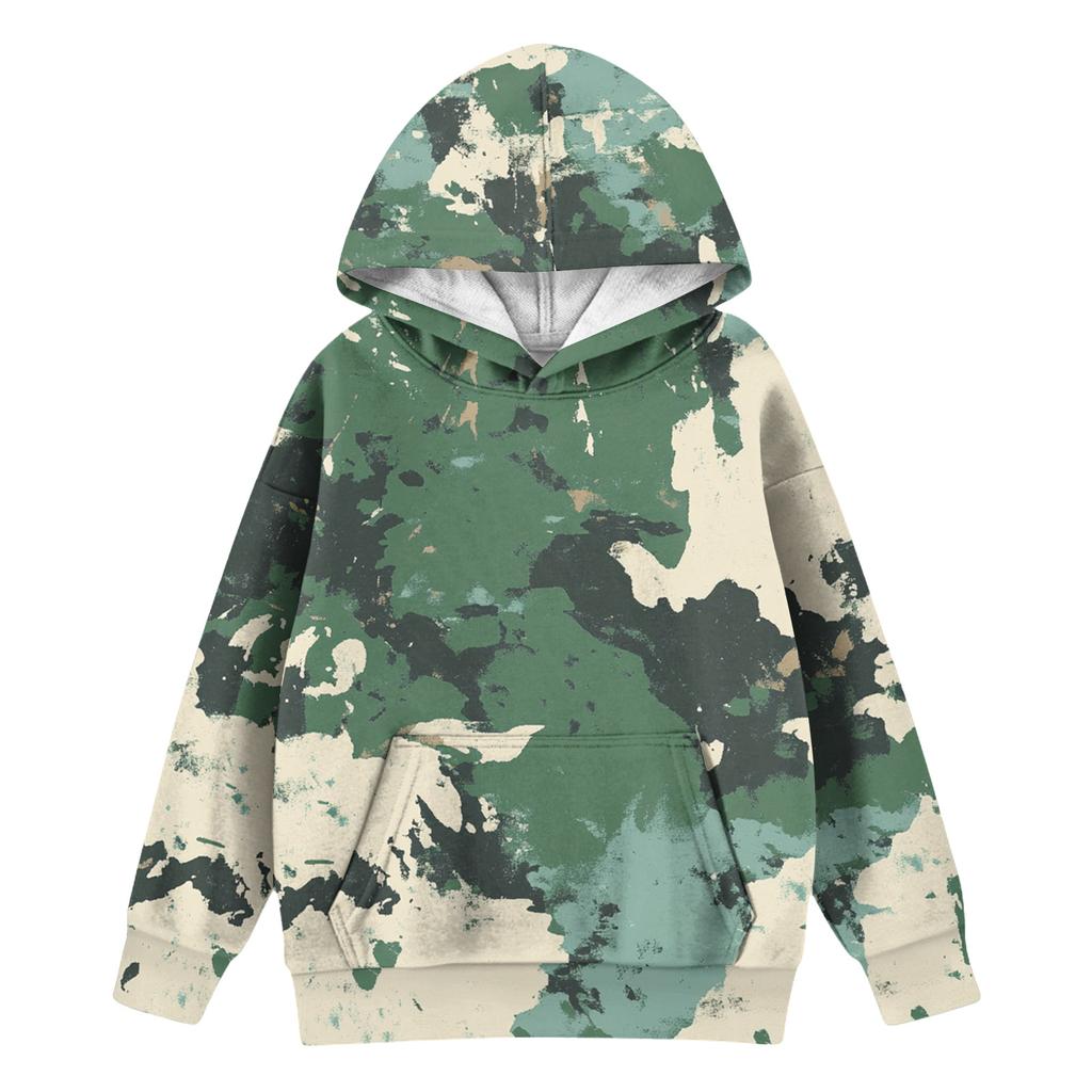 Худи с завязками для девочек - Пуловер с принтом