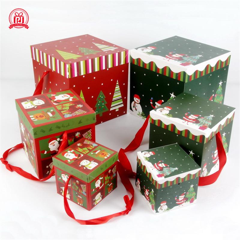 2025 New Christmas New Personalised Christmas Eve Gift Box Xmas Present Party Favour Foldable Gift Boxes