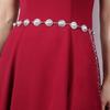 Spring New Pearl Diamond-set Metal Body Elegant Sweet and Versatile with Skirt Waist Chain