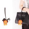 Luxurious H-Style Lambskin Leather Cape Pony Charm Keyring
