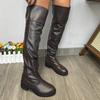 Косплей Мужские и Женские Сапоги Выступление Низкий Каблук Ботфорты Большой Размер 2025 Весна и Осень