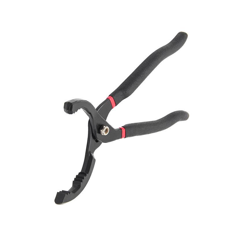 1pc 12 Inch Car Oil Filter Pliers Clamp Type Wrench Oil Filter Remove Disassembly Tool Filter Element Wrench 15 ° Bend Grip