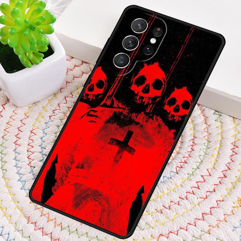 Сатанический Жуткий Череп Мягкий Чехол Для Телефона Для Samsung Galaxy note 10 pro S26 S25 S24 S23 S22 Ultra Plus S21 FE S20 Ударопрочный Чехол