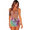 Джинсовые шорты с tie-dye и облегающим силуэтом для женщин, весна 2025