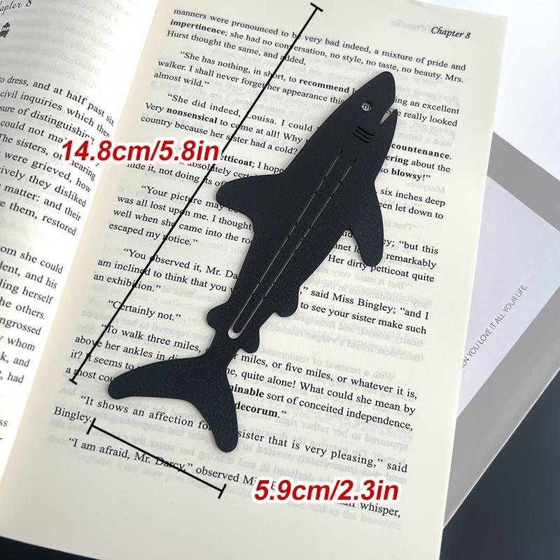 1PCS Acrylic Shark-Shaped Bookmarks Super Cute Creative Paperclip Page s for Reading Stationery School Supplies A3350