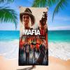 Mafia Definitive Edition Винтажное Микрофибровое Пляжное Полотенце Впитывающее Быстросохнущее Мягкое Для Йоги Плавания Курорта Альпинизма