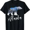 Аляскинские горы Медведь Гризли Сувениры штата Аляска Футболка