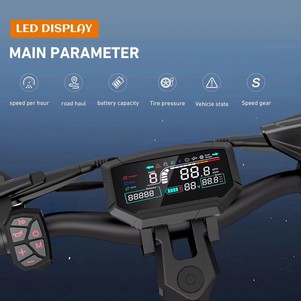 2026 New E-Scooter H9 6000W Dual Motor 60V 30AH Battery Off-road Electric Scooters 11-inch Tires Dual Hydraulic Shock Absorption EScooters