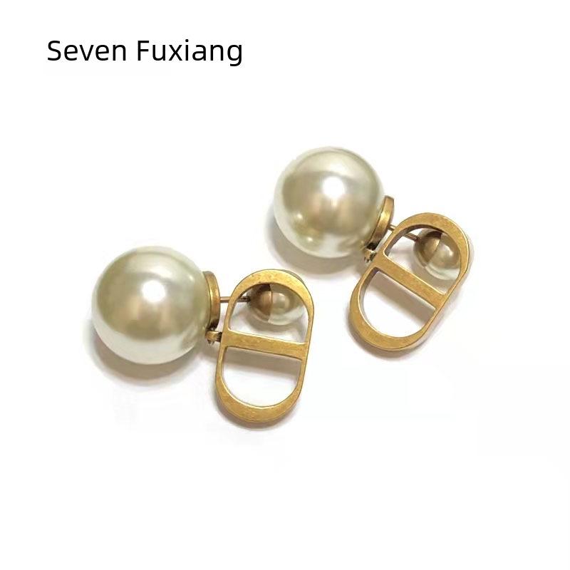 «Женские серьги с жемчугом из стерлингового серебра — роскошный дизайн в стиле ретро-китайского кино»