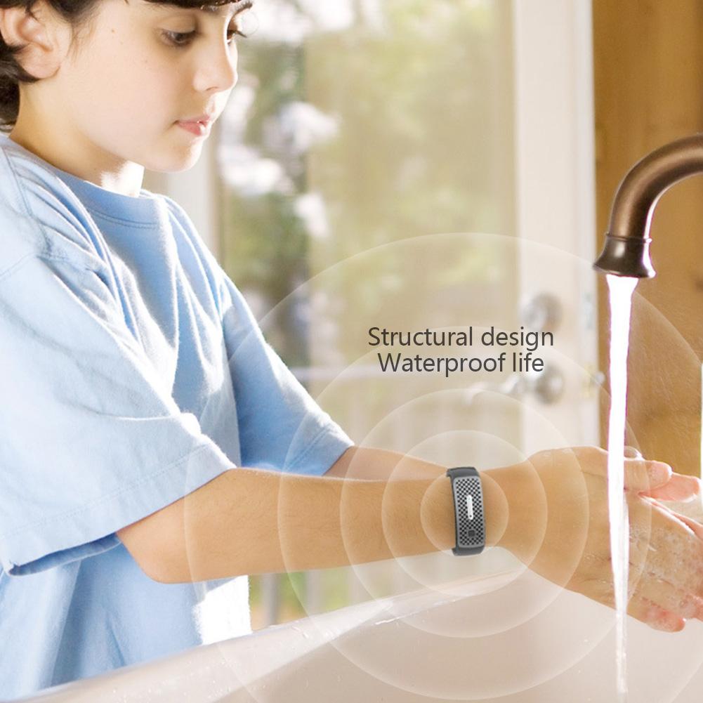 Electronic Bionic Wave USB Charging Summer Anti-mosquito Pest Control Wristband Ultrasound Mosquito Repellent Bracelet