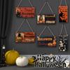 Halloween Theme Friendship Wooden Pendant Decoration Home Decoration Card