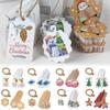 Supplies Merry Christmas Tags Wrapping Hanging Labels Xmas Tree Snowflake Santa Claus Snowman