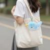 Kawaii Ocean Animal Plush Keychain Soft Fluffy Whale Keyring Bag Charm Seahorse Pendant  Home Decor