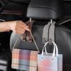 Качественный автомобильный крючок для подголовника из замши премиум-класса, двойной крючок для подвешивания на заднее сиденье, грузоподъемность 20 кг, большой грузоподъемный крючок из сплава, универсальная вешалка